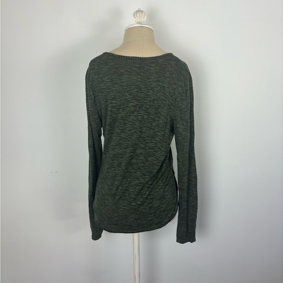 Ivory Wrap Sweater Green Black Tie Small - Picture 3 of 5